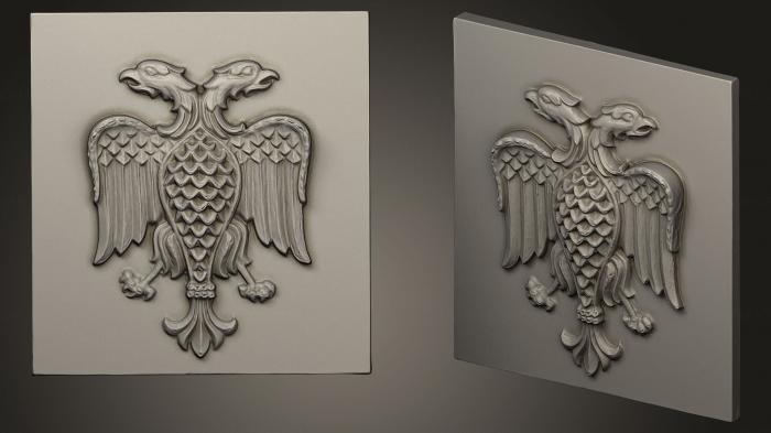 Coat of arms (GR_0372) 3D model for CNC machine