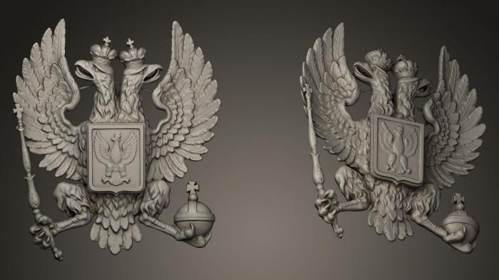 Coat of arms (GR_0374) 3D model for CNC machine