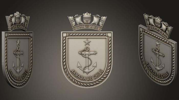Coat of arms (GR_0388) 3D model for CNC machine