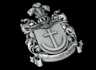 Coat of arms (GR_0410) 3D model for CNC machine