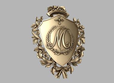 Coat of arms (GR_0419) 3D model for CNC machine