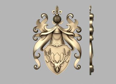 Coat of arms (GR_0420) 3D model for CNC machine