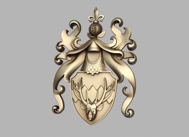 Coat of arms (GR_0420) 3D model for CNC machine
