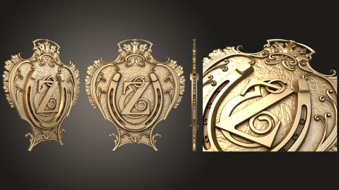 Coat of arms (GR_0423) 3D model for CNC machine