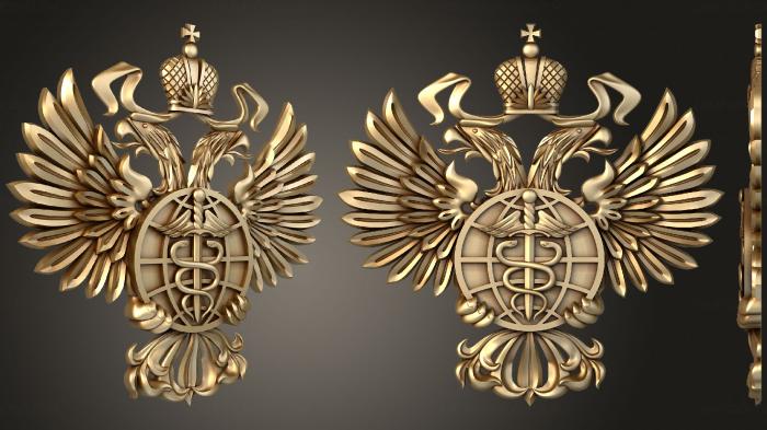 Coat of arms (GR_0424) 3D model for CNC machine