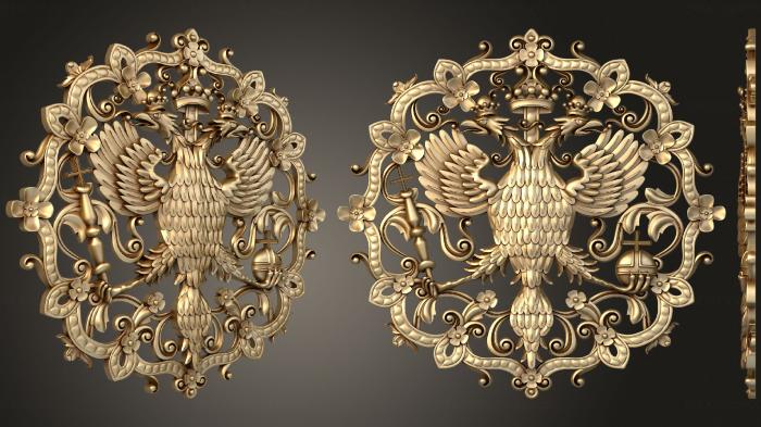 Coat of arms (GR_0430) 3D model for CNC machine