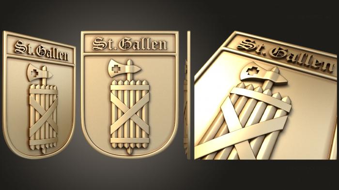Coat of arms (GR_0434) 3D model for CNC machine