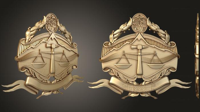 Coat of arms (GR_0437) 3D model for CNC machine