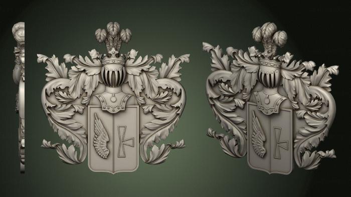 Coat of arms (GR_0461) 3D model for CNC machine