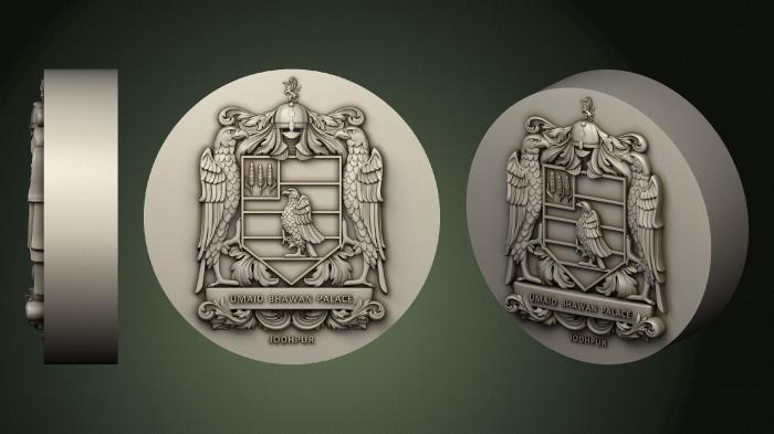 Coat of arms (GR_0476) 3D model for CNC machine