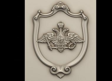 Coat of arms (GR_0500) 3D model for CNC machine