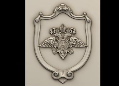 Coat of arms (GR_0500) 3D model for CNC machine