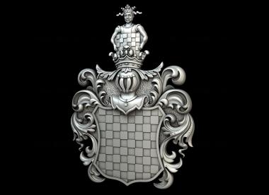 Coat of arms (GR_0503) 3D model for CNC machine