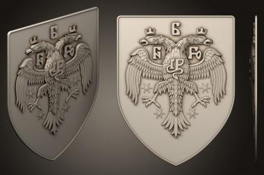 Coat of arms (GR_0507) 3D model for CNC machine