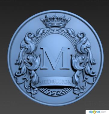 Coat of arms (GR_0528) 3D model for CNC machine