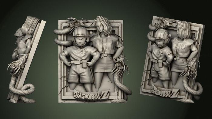 High reliefs and bas-reliefs of fantasy (GRLFF_0175) 3D model for CNC machine