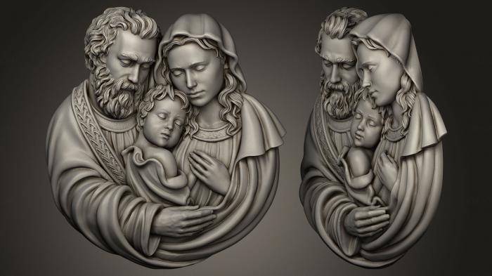 High reliefs and bas-reliefs, historical and religious (GRLFH_0045) 3D model for CNC machine