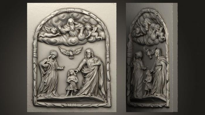 High reliefs and bas-reliefs, historical and religious (GRLFH_0053) 3D model for CNC machine