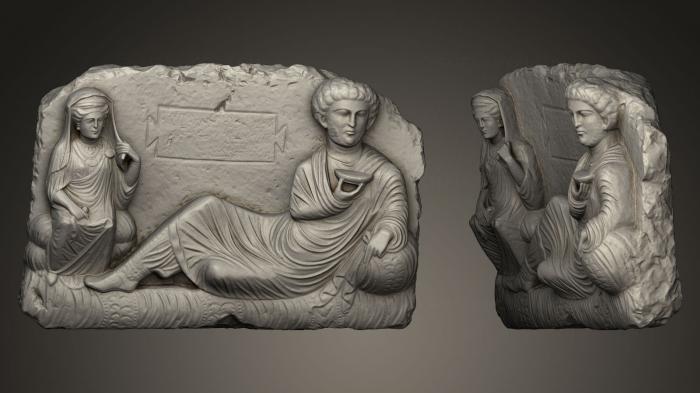 High reliefs and bas-reliefs, historical and religious (GRLFH_0128) 3D model for CNC machine