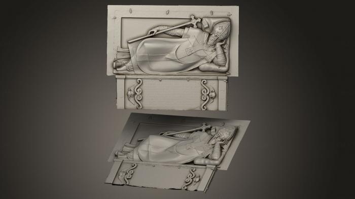 High reliefs and bas-reliefs, historical and religious (GRLFH_0135) 3D model for CNC machine