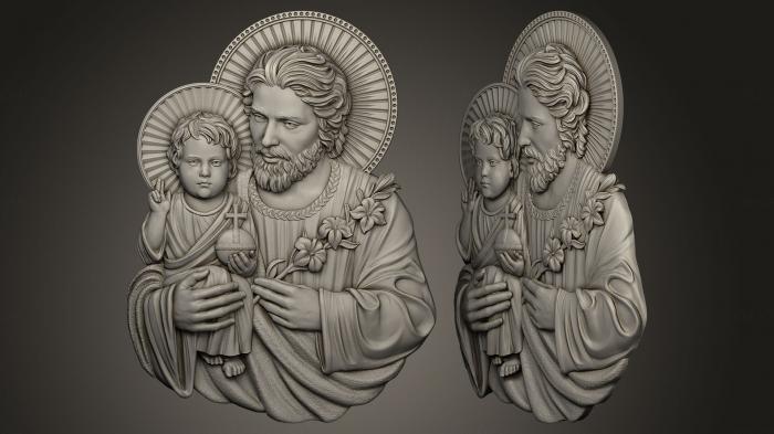 High reliefs and bas-reliefs, historical and religious (GRLFH_0142) 3D model for CNC machine