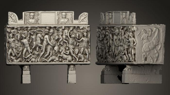 High reliefs and bas-reliefs, historical and religious (GRLFH_0144) 3D model for CNC machine