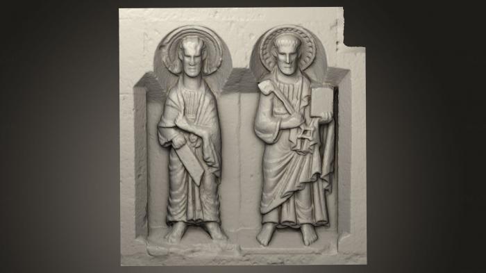 High reliefs and bas-reliefs, historical and religious (GRLFH_0151) 3D model for CNC machine