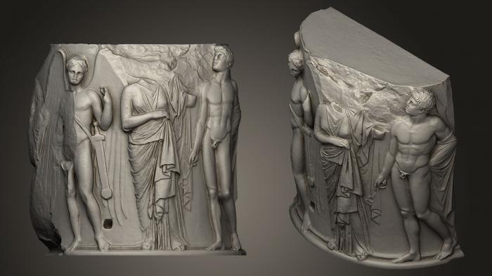 High reliefs and bas-reliefs, historical and religious (GRLFH_0171) 3D model for CNC machine