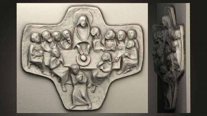 High reliefs and bas-reliefs, historical and religious (GRLFH_0175) 3D model for CNC machine