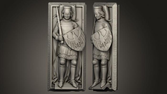 High reliefs and bas-reliefs, historical and religious (GRLFH_0184) 3D model for CNC machine