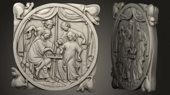 High reliefs and bas-reliefs, historical and religious (GRLFH_0188) 3D model for CNC machine