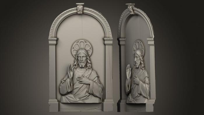High reliefs and bas-reliefs, historical and religious (GRLFH_0194) 3D model for CNC machine