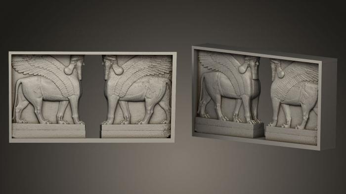 High reliefs and bas-reliefs, historical and religious (GRLFH_0279) 3D model for CNC machine