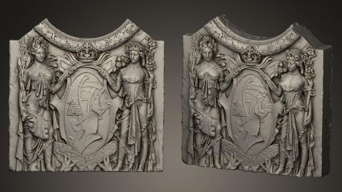 High reliefs and bas-reliefs, historical and religious (GRLFH_0280) 3D model for CNC machine