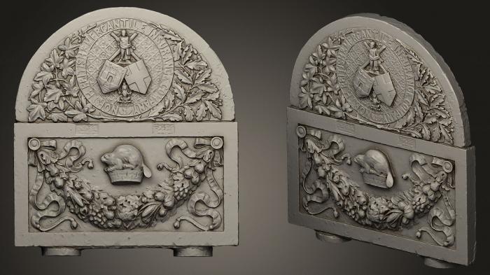 High reliefs and bas-reliefs, historical and religious (GRLFH_0284) 3D model for CNC machine
