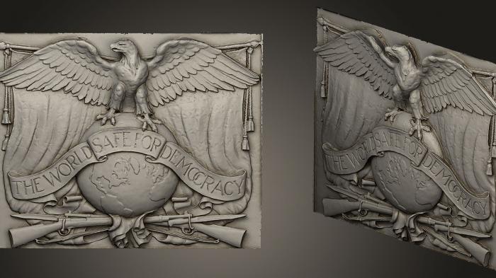 High reliefs and bas-reliefs, historical and religious (GRLFH_0325) 3D model for CNC machine
