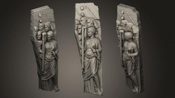 High reliefs and bas-reliefs, historical and religious (GRLFH_0333) 3D model for CNC machine