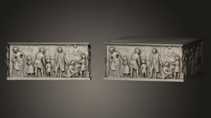 High reliefs and bas-reliefs, historical and religious (GRLFH_0339) 3D model for CNC machine