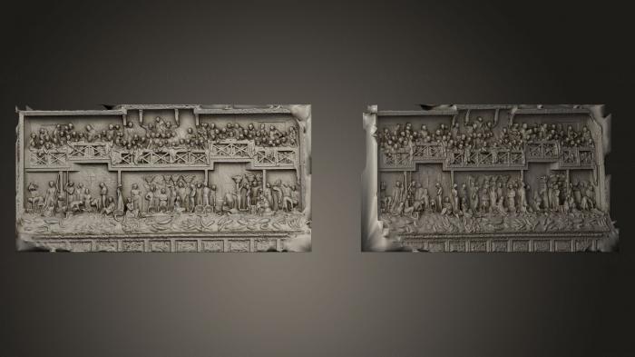 High reliefs and bas-reliefs, historical and religious (GRLFH_0352) 3D model for CNC machine