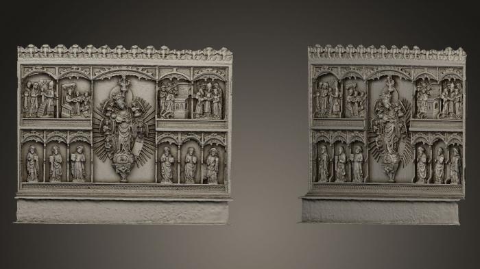High reliefs and bas-reliefs, historical and religious (GRLFH_0383) 3D model for CNC machine