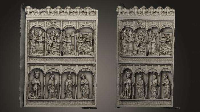 High reliefs and bas-reliefs, historical and religious (GRLFH_0384) 3D model for CNC machine