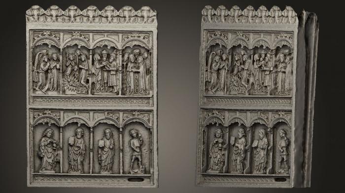 High reliefs and bas-reliefs, historical and religious (GRLFH_0385) 3D model for CNC machine