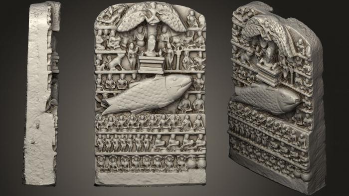 High reliefs and bas-reliefs, historical and religious (GRLFH_0511) 3D model for CNC machine