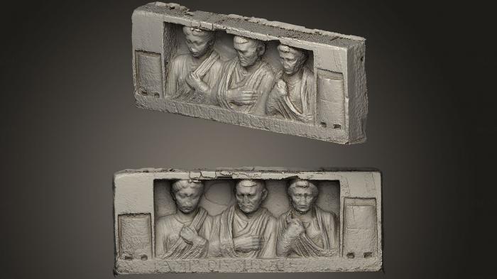 High reliefs and bas-reliefs, historical and religious (GRLFH_0512) 3D model for CNC machine