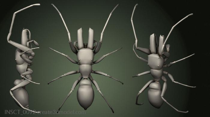 Insects (INSCT_0092) 3D model for CNC machine