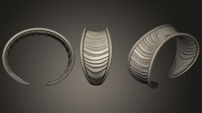 نموذج ثلاثي الأبعاد لآلة CNC مجوهرات مجوهرات الجليد سوار 5