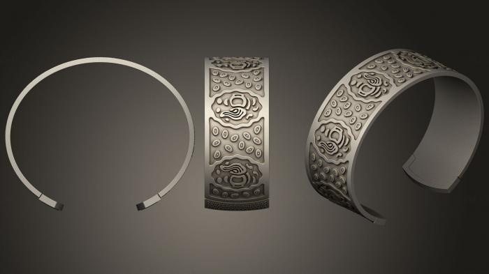 نموذج ثلاثي الأبعاد لآلة CNC مجوهرات نساء مجوهرات الدلو زودياك سوار 3D CAD