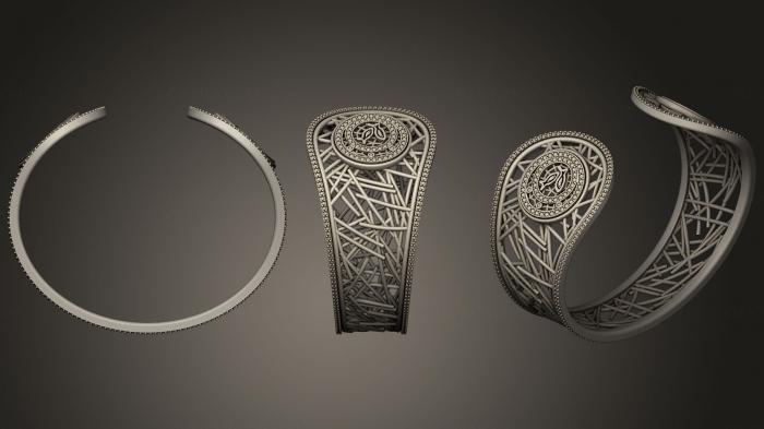 نموذج ثلاثي الأبعاد لآلة CNC مجوهرات مجوهرات نسائية الدلو زودياك سوار 3D CAD 2