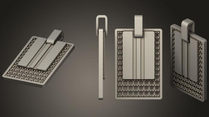 نموذج ثلاثي الأبعاد لآلة CNC مجوهرات قلادة بالماس 1555