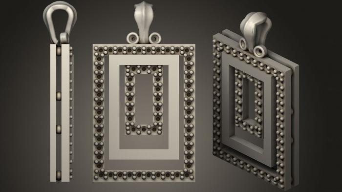 نموذج ثلاثي الأبعاد لآلة CNC مجوهرات قلادة الماس مجانا